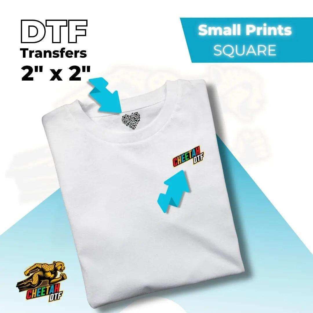 DTF Transfers By Size - Cheetah DTF