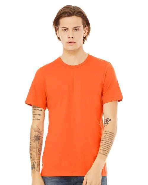 BELLA + CANVAS - Jersey Tee - 3001 - Orange Cheetah Dtf