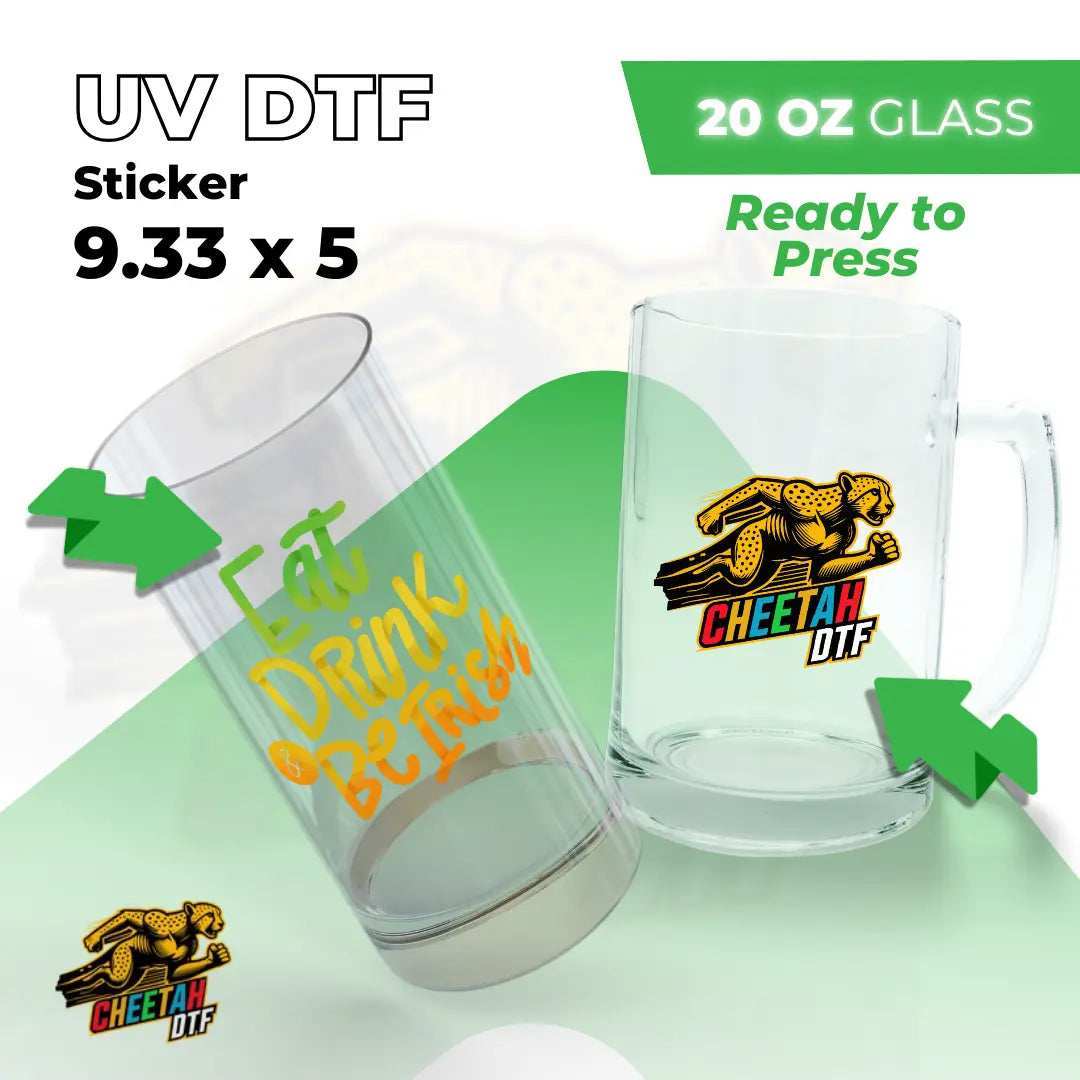 UV DTF Sticker Transfers by Size - Cheetah DTF