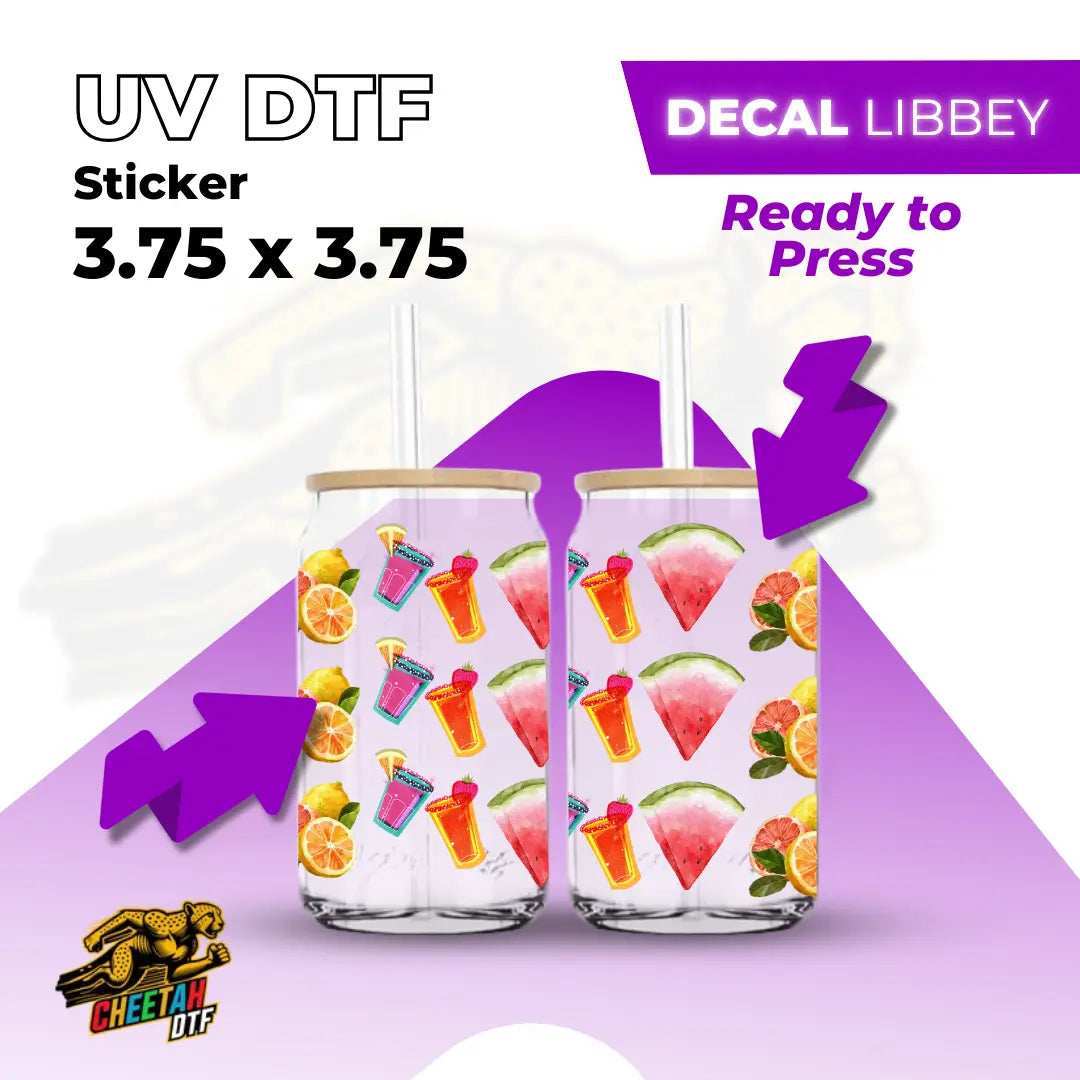 UV DTF Sticker Transfers by Size - Cheetah DTF