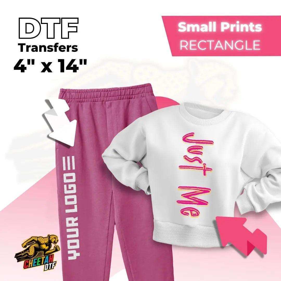 DTF Transfers By Size - Cheetah DTF