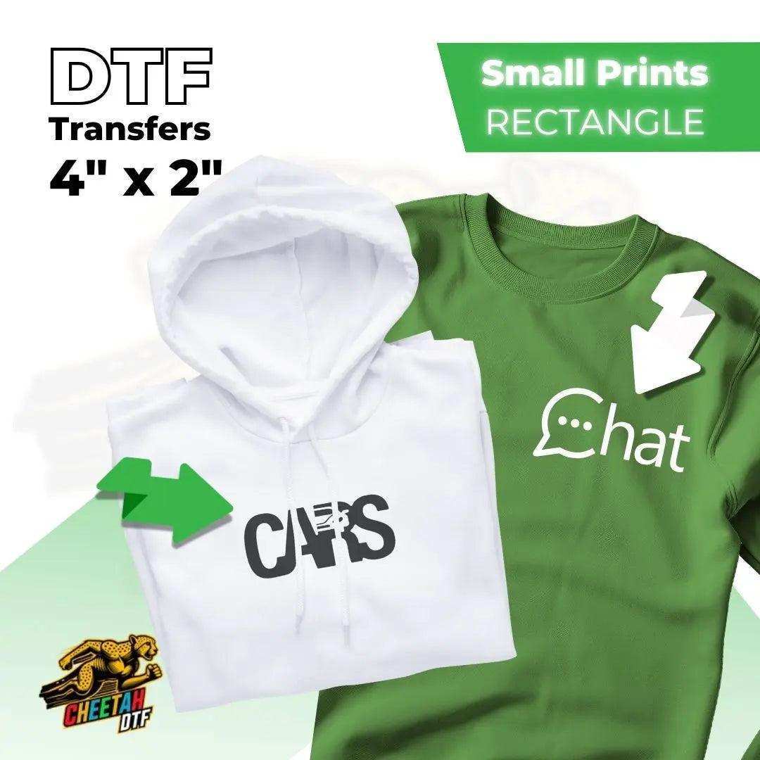 DTF Transfers By Size - Cheetah DTF