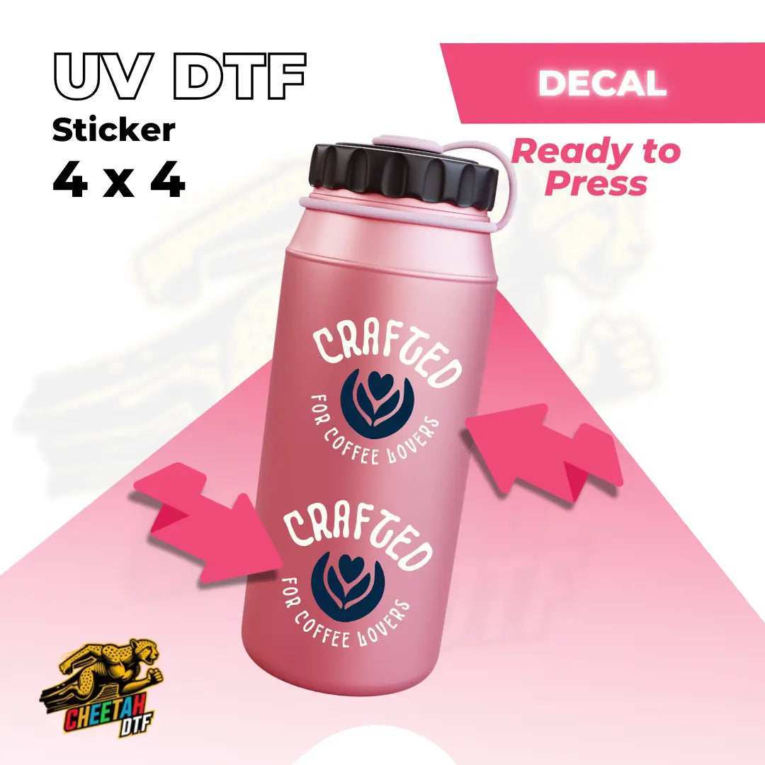 UV DTF Sticker Transfers by Size - Cheetah DTF