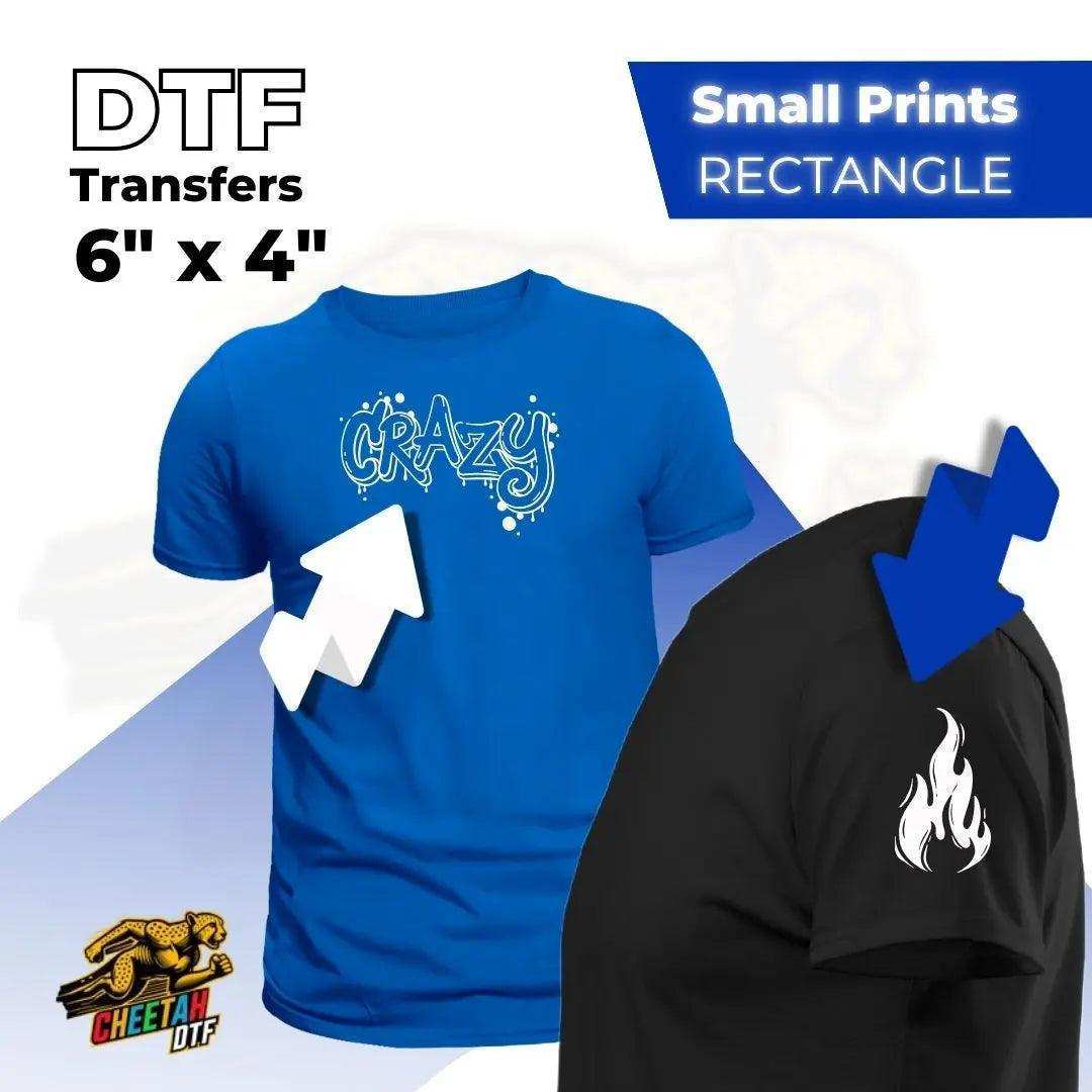 DTF Transfers By Size - Cheetah DTF